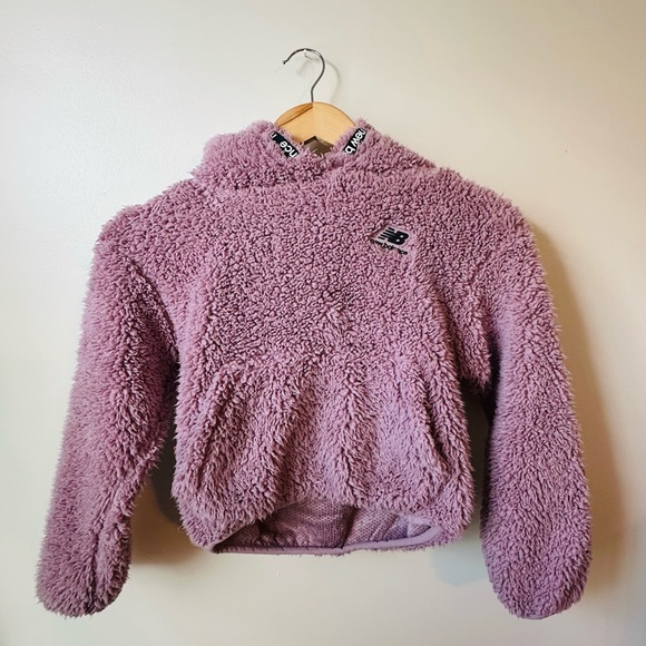 New Balance Other - New Balance Purple Cropped Fleece Pullover